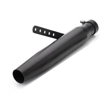 Silencieux long d’échappement moto vintage universel café racer noir